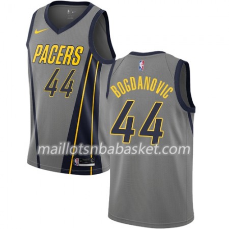 Maillot Homme Indiana Pacers Bojan Bogdanovic 44 2018-19 Nike City Edition Gris Swingman